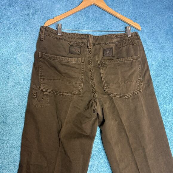 J Brand Men’s Straight Leg Pants Size 36x34 Olive Green Khaki Cotton - Picture 8 of 16